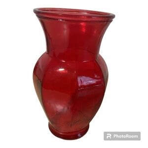 Red flower vase Final Price